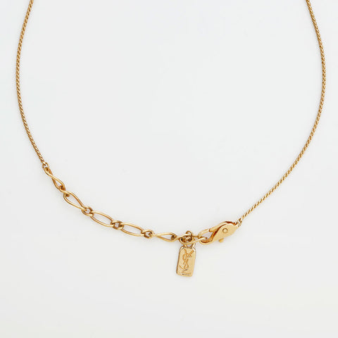 YVES SAINT LAURENT logo Necklace gold WS23035