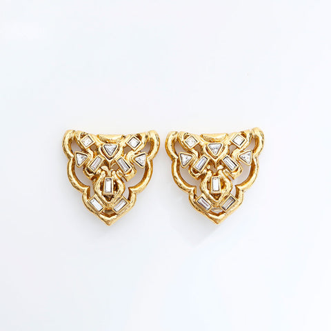 YVES SAINT LAURENT Rhinestone Earring gold WS23036