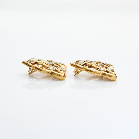 YVES SAINT LAURENT Rhinestone Earring gold WS23036
