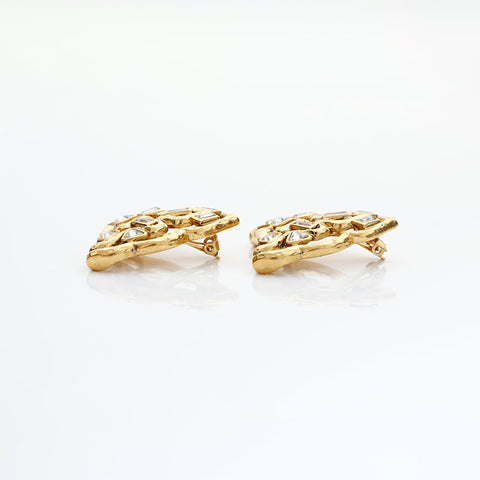 YVES SAINT LAURENT Rhinestone Earring gold WS23036