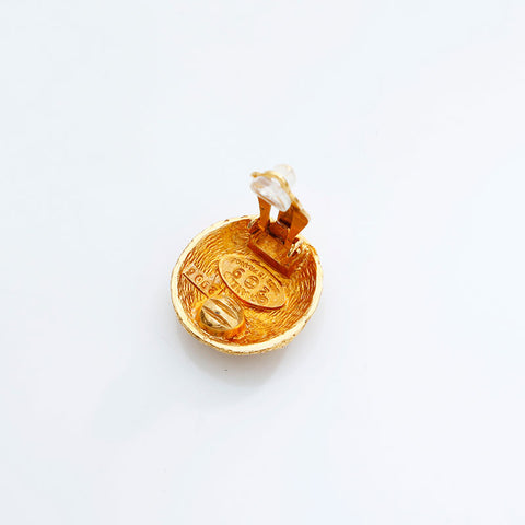 CHANEL Matelasse COCO Mark 2cc9 1994 Earring gold WS23038