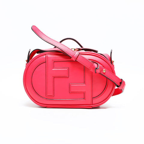 FENDI Camera bag leather Olock Shoulder Bag pink WS23039