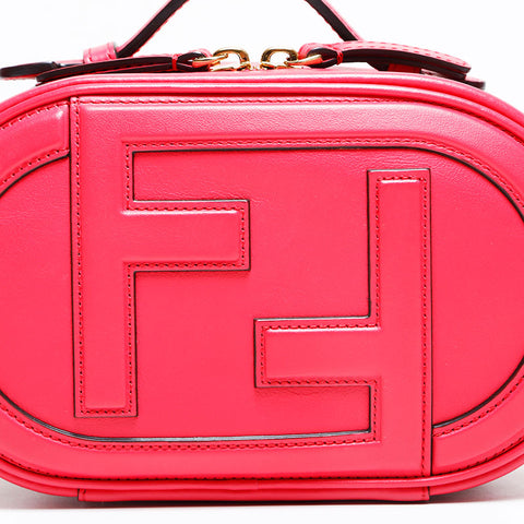FENDI Camera bag leather Olock Shoulder Bag pink WS23039