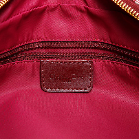 Christian Dior Canvas Trotter Shoulder Bag Red WS23041