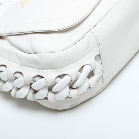 CHANEL COCO Mark Flap Chain 11 series 2006-2008 Shoulder Bag white WS23043