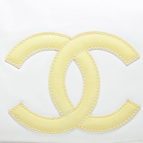 CHANEL COCO Mark Flap Chain 11 series 2006-2008 Shoulder Bag white WS23043