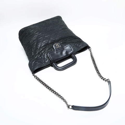 CHANEL 15th series 2011 2way Chain COCO Mark Matelasse Shoulder Bag black WS23045