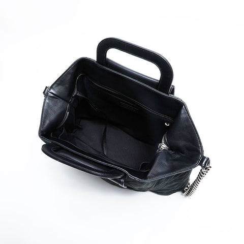 CHANEL 15th series 2011 2way Chain COCO Mark Matelasse Shoulder Bag black WS23045