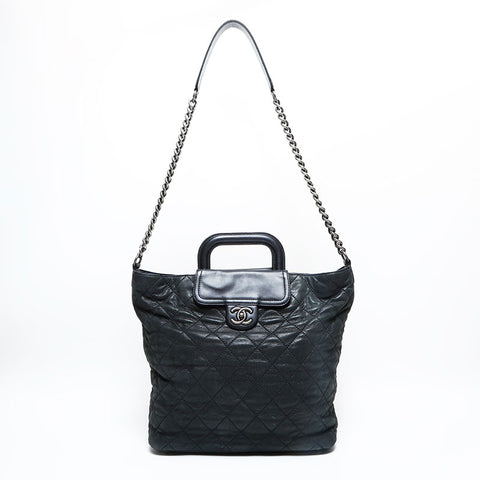 CHANEL 15th series 2011 2way Chain COCO Mark Matelasse Shoulder Bag black WS23045