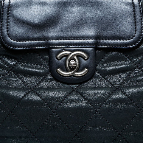 CHANEL 15th series 2011 2way Chain COCO Mark Matelasse Shoulder Bag black WS23045