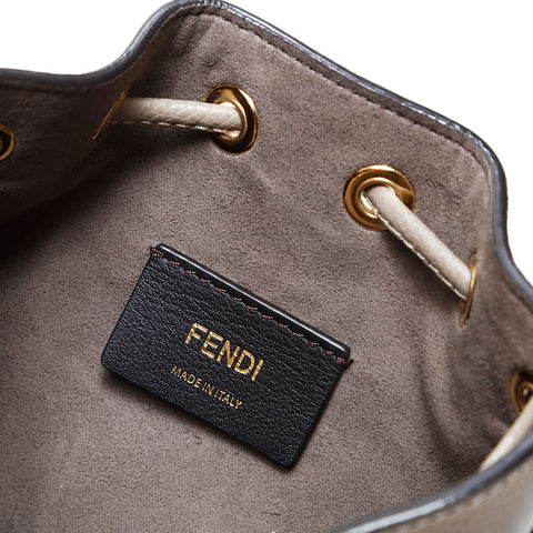 FENDI Leather 2way Montresor Shoulder Bag Brown WS23046