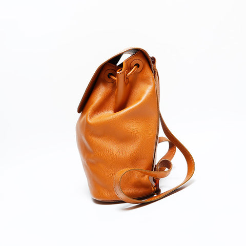 CHANEL No. 5 1997-1999 Caviar Skin Turnlock Backpack  Daypack Brown WS23047