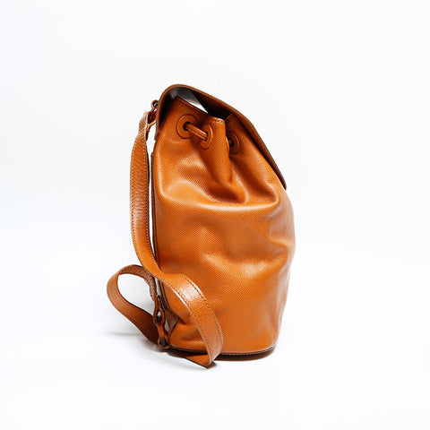 CHANEL No. 5 1997-1999 Caviar Skin Turnlock Backpack  Daypack Brown WS23047