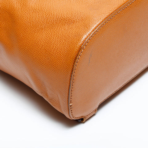 CHANEL No. 5 1997-1999 Caviar Skin Turnlock Backpack  Daypack Brown WS23047