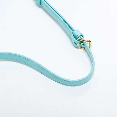 CELINE Cloud Leather Triomphe Shoulder Bag blue WS23049
