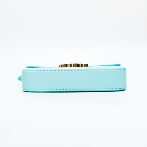 CELINE Cloud Leather Triomphe Shoulder Bag blue WS23049