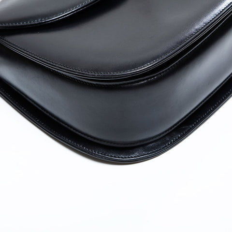 GUCCI Bamboo leather Shoulder Bag black WS23050