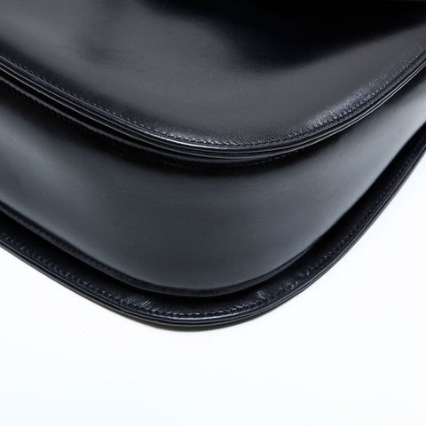 GUCCI Bamboo leather Shoulder Bag black WS23050