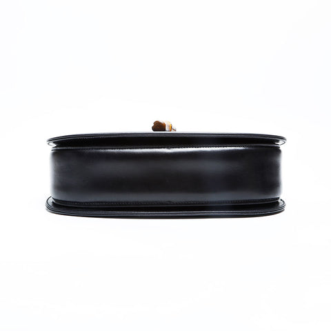GUCCI Bamboo leather Shoulder Bag black WS23050