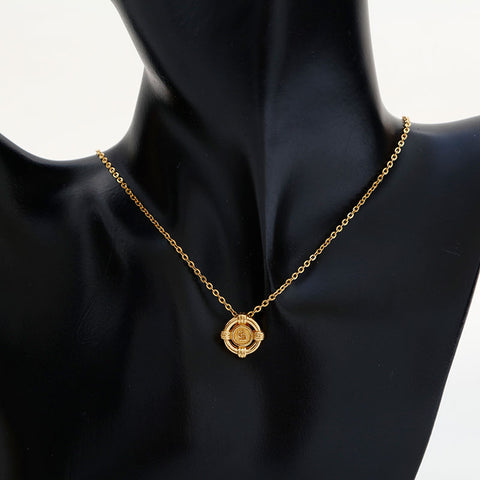 Christian Dior CD logo Necklace gold WS23051