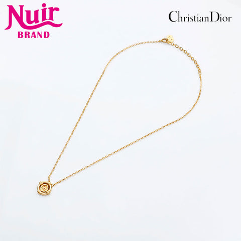 Christian Dior CD logo Necklace gold WS23051