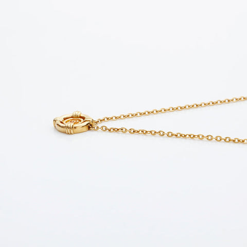 Christian Dior CD logo Necklace gold WS23051