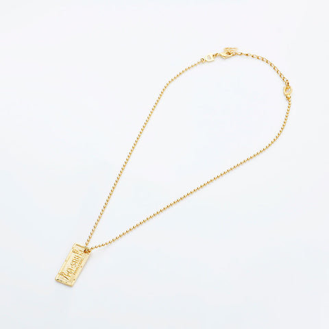 Christian Dior plate Necklace gold WS23052