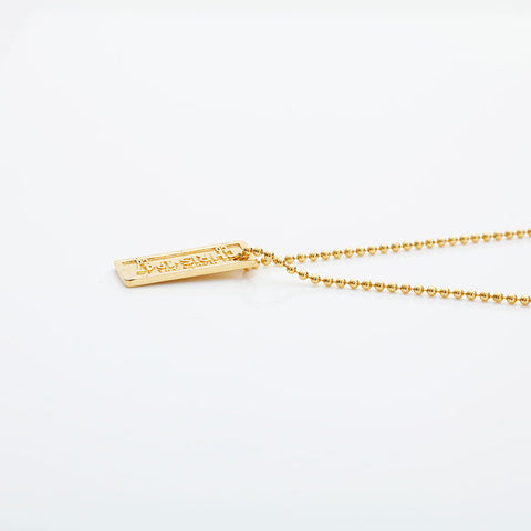 Christian Dior plate Necklace gold WS23052