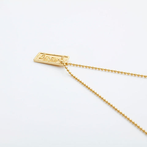 Christian Dior plate Necklace gold WS23052