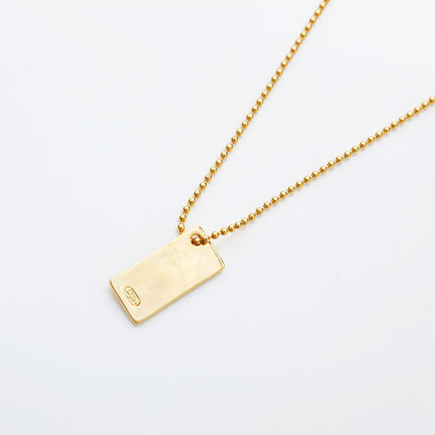 Christian Dior plate Necklace gold WS23052