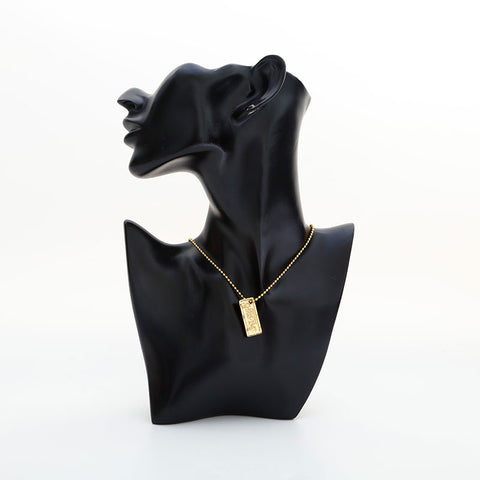 Christian Dior plate Necklace gold WS23052