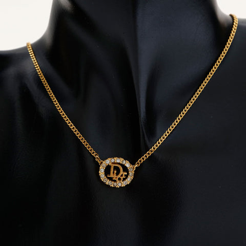 Christian Dior logo Necklace gold WS23053