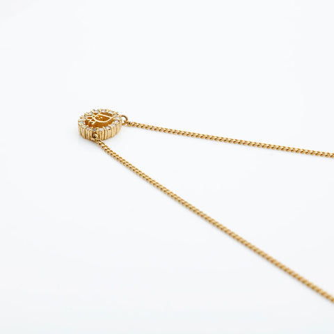 Christian Dior logo Necklace gold WS23053