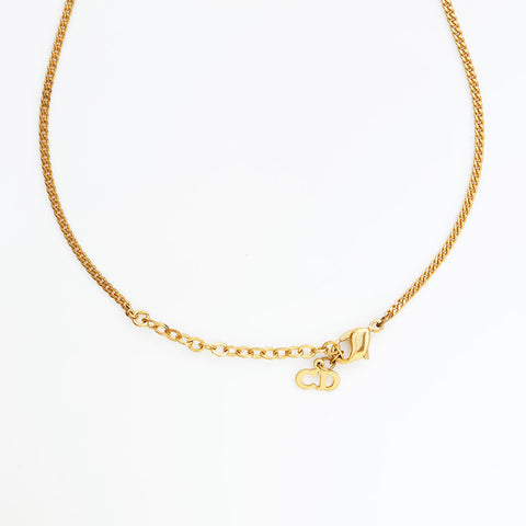 Christian Dior logo Necklace gold WS23053