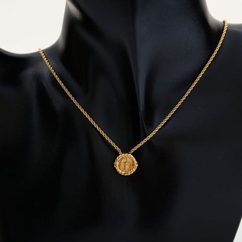 Christian Dior CD logo Necklace gold WS23054