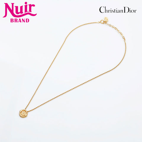 Christian Dior CD logo Necklace gold WS23054