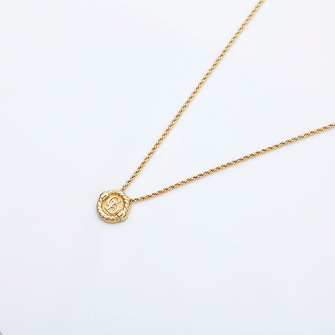 Christian Dior CD logo Necklace gold WS23054