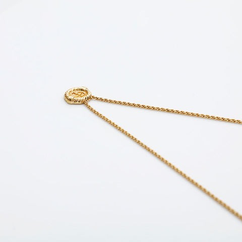 Christian Dior CD logo Necklace gold WS23054