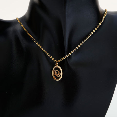 Christian Dior logo Necklace gold WS23055