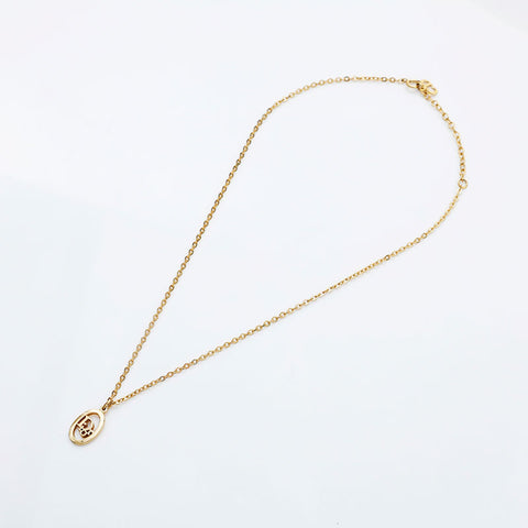 Christian Dior logo Necklace gold WS23055