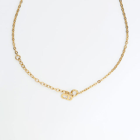Christian Dior logo Necklace gold WS23055