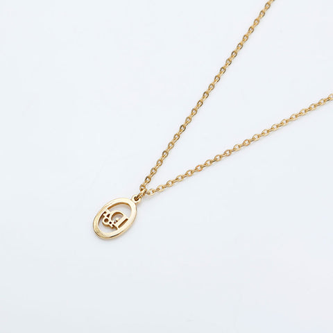 Christian Dior logo Necklace gold WS23055