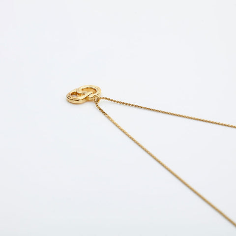Christian Dior CD logo Necklace gold WS23056