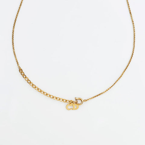 Christian Dior CD logo Necklace gold WS23056
