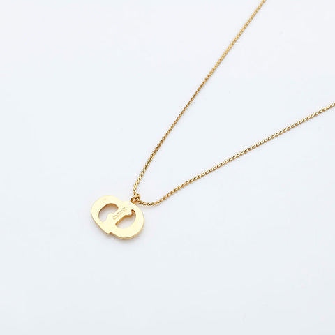 Christian Dior CD logo Necklace gold WS23056