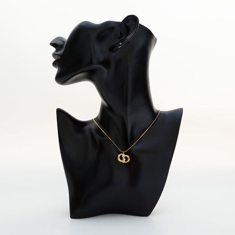 Christian Dior CD logo Necklace gold WS23056