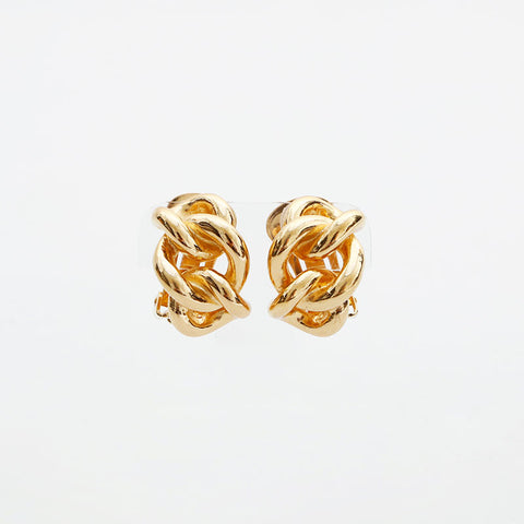 Christian Dior Chain Hoop Earring gold WS23058