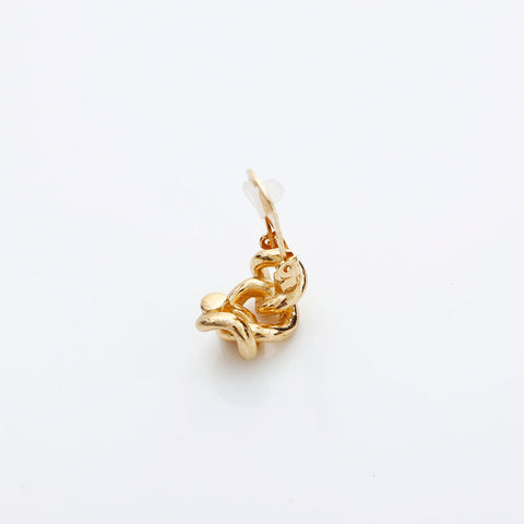 Christian Dior Chain Hoop Earring gold WS23058