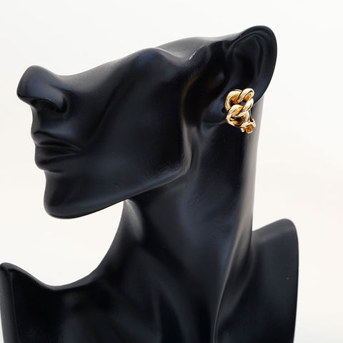 Christian Dior Chain Hoop Earring gold WS23058