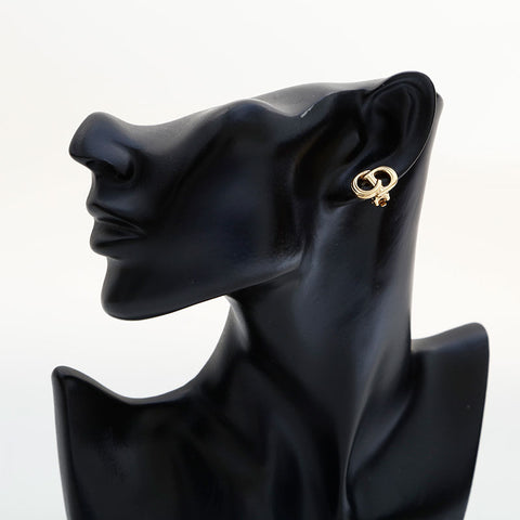 Christian Dior CD logo Earring gold WS23059